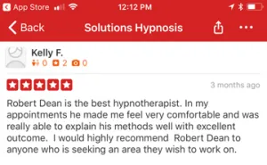 Yelp review kelly testimony for hypnosis 561-600-5110
